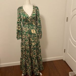 Jessica Simpson | Dresses | Jessica Simpson Green Floral Maxi Vacation Dress  | Poshmark